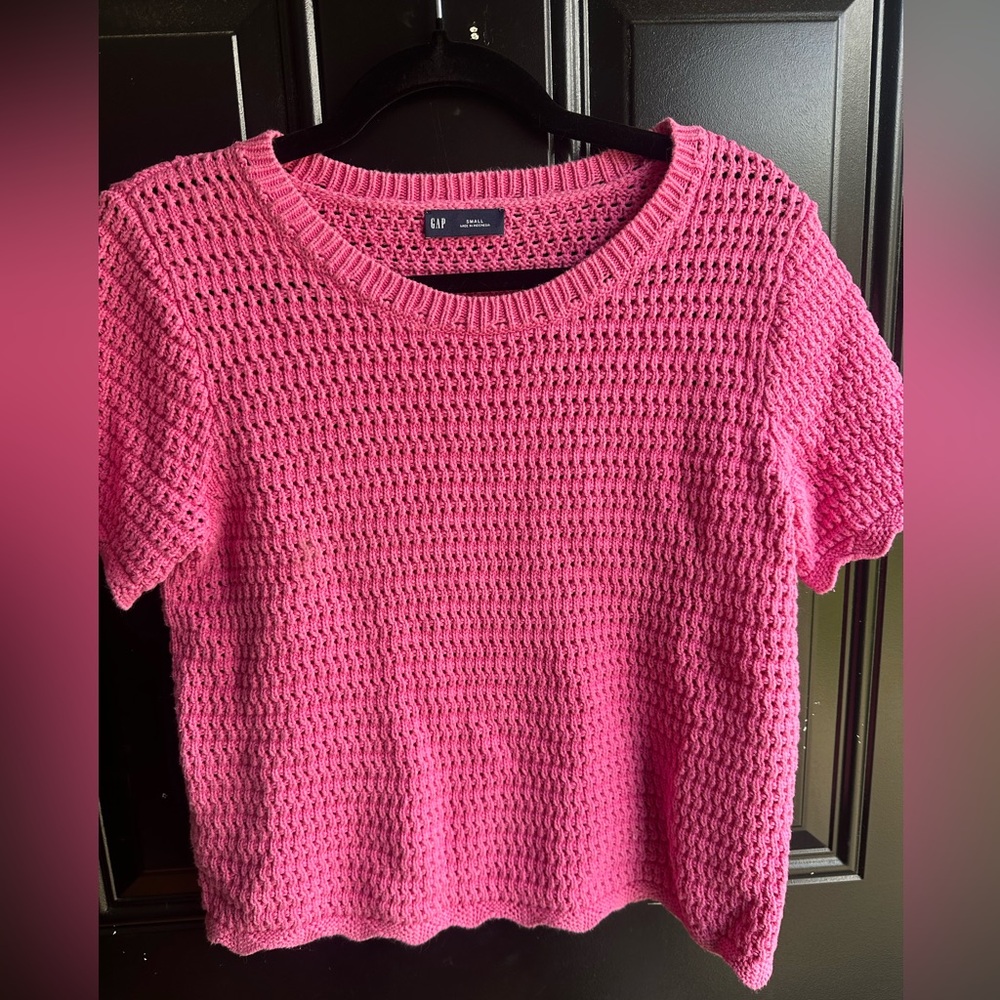 GAP Bright Pink Knit Women's Sweatshirt